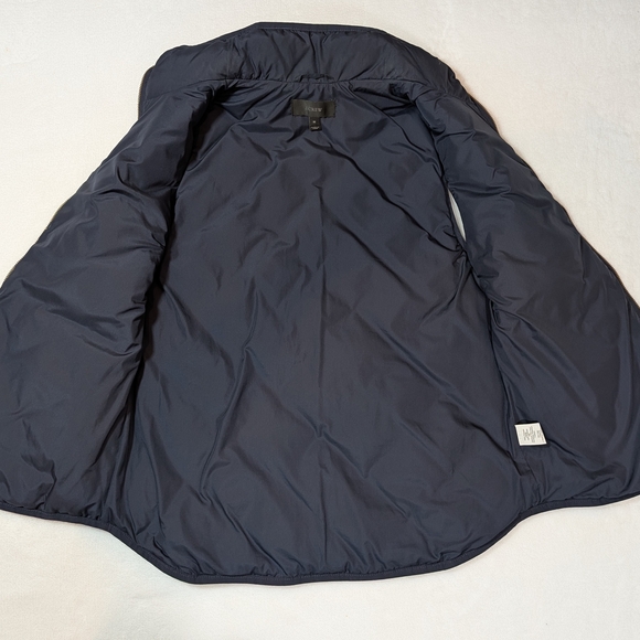 Navy Quilted Vest with Gold Accents - Picture 3 of 7